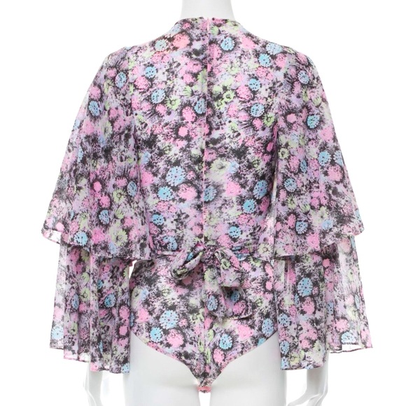 Agent Provocateur - Silk Floral “Marylou” Bodysuit -  Size 6 - Picture 3 of 16